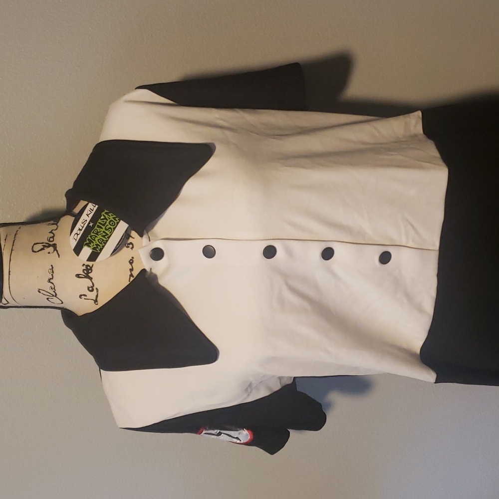 Dollskill x Manson unreleased, Black and white Twiggy dress, Size 2X